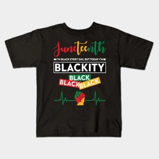 Juneteenth Im Black Every Day Kids T-Shirt